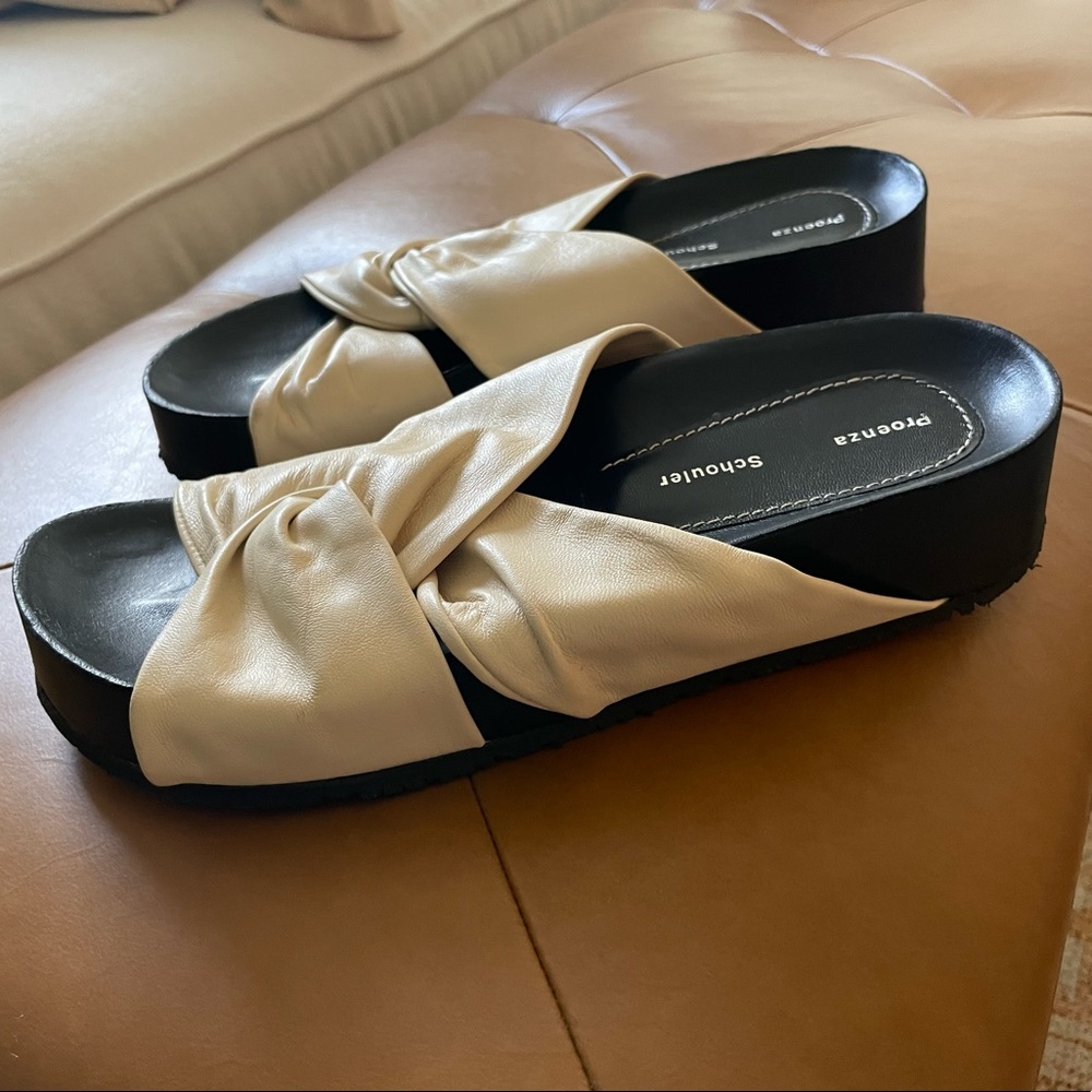 Proenza Schouler leather sandal slides
